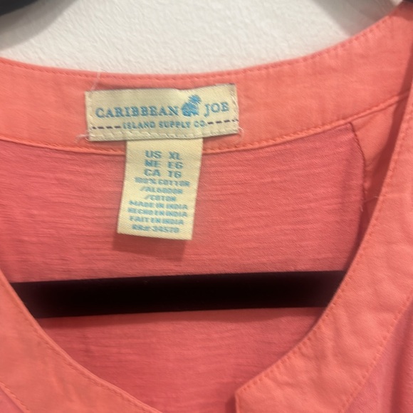 Women’s Coral Xl 100% Cotton Breezy Dress - Picture 2 of 10